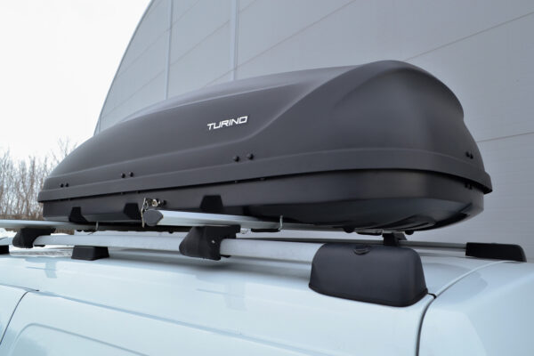Бокс-багажник на крышу Аэродинамический "Turino 1" (410л., черный)