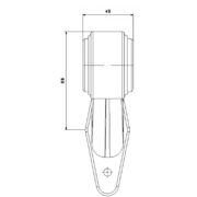 Фонарь габаритный светодиодный на резиновой ножке (провод) FT-009E LED